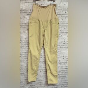 Blue Spice Women's Size Large Tan Casual Maternity Pants